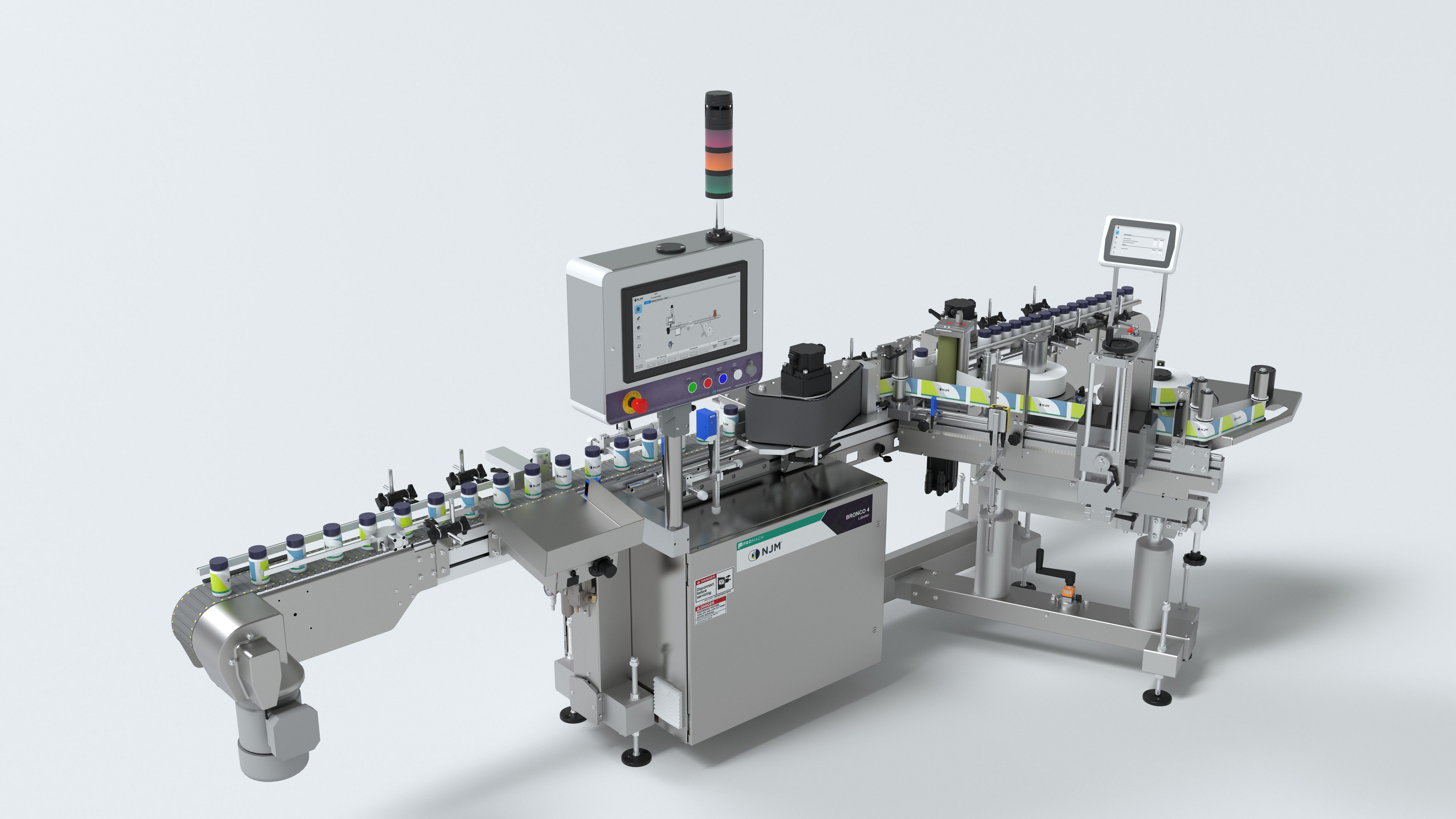 Broncomax Label Printer Automated Pharmaceutical Packaging & Labeling Systems | NJM
